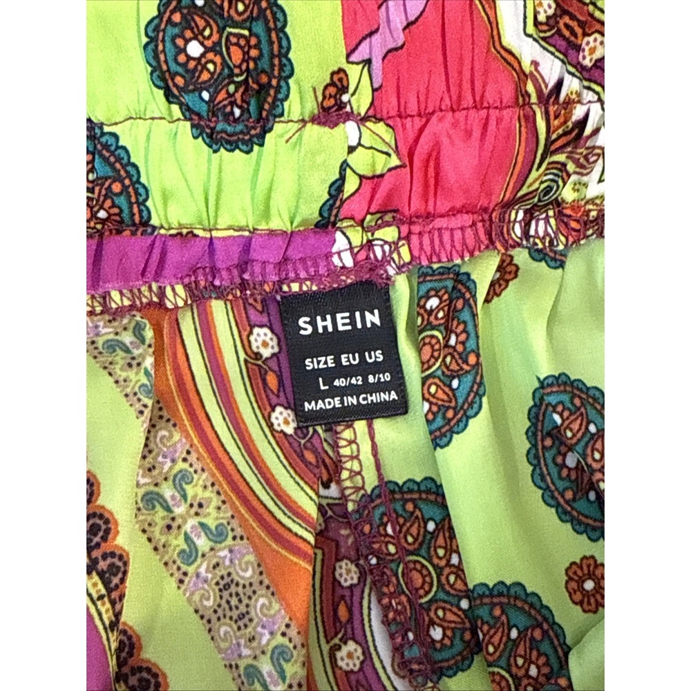 Shein Shorts Polyester Boho‎ Chic Pucci-like Print Women's Large - Picture 8 of 14